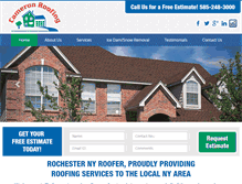 Tablet Screenshot of cameronroofingny.com